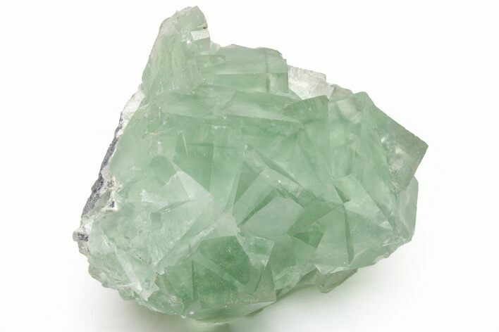 Green Cubic Fluorite Crystals with Phantoms - China #216302